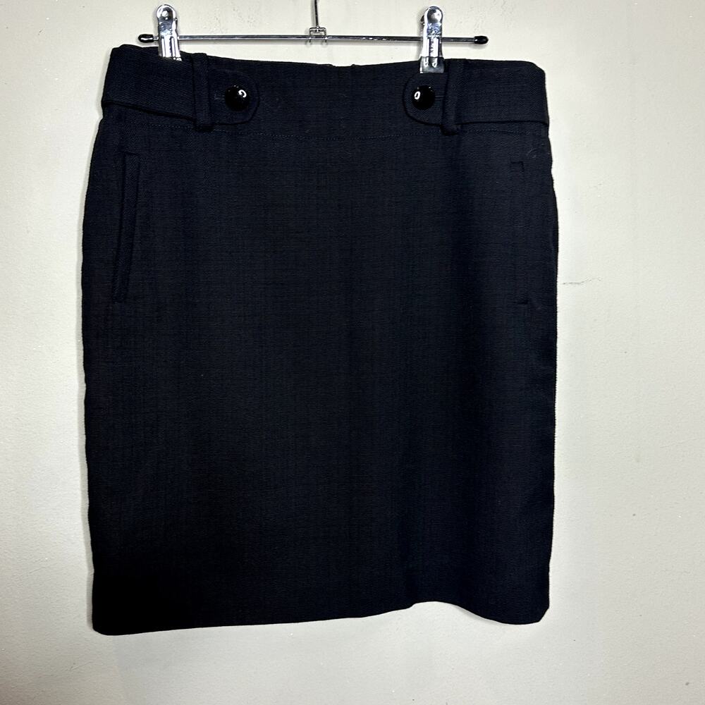 Banana Republic Womens Size 4 Black‎ 100% Wool Skirt Workwear